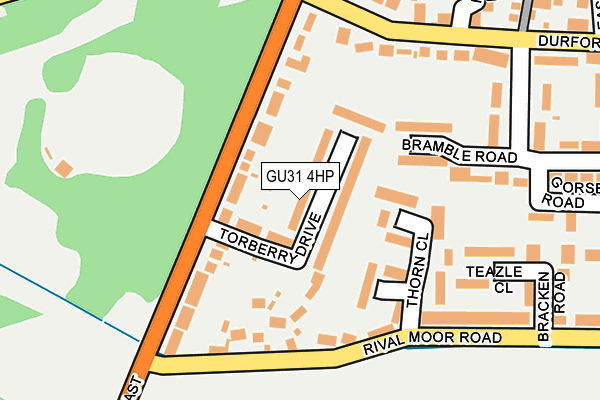 GU31 4HP map - OS OpenMap – Local (Ordnance Survey)