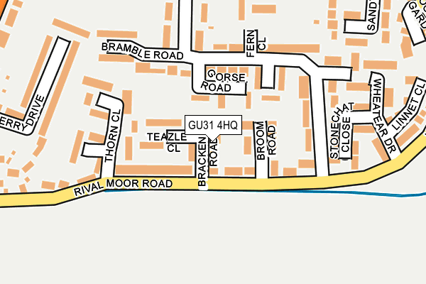 GU31 4HQ map - OS OpenMap – Local (Ordnance Survey)