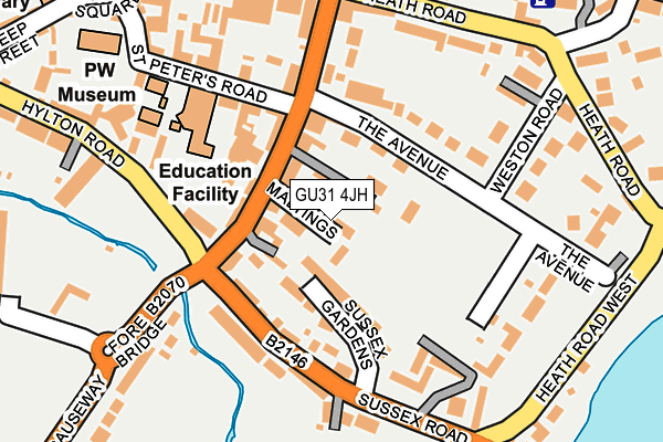 GU31 4JH map - OS OpenMap – Local (Ordnance Survey)