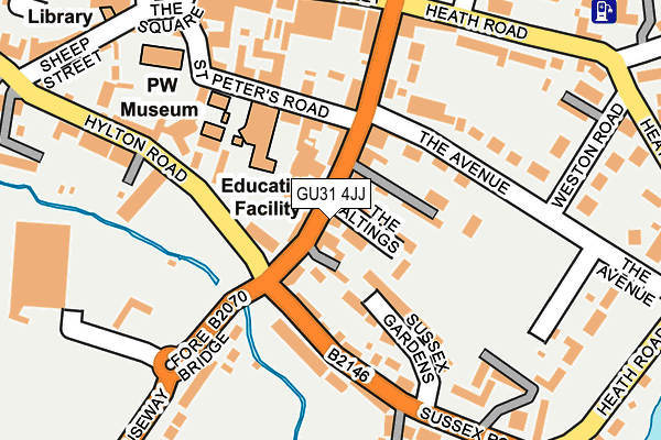 Map of THE CHERRIES (WEST WITTERING) LTD. at local scale