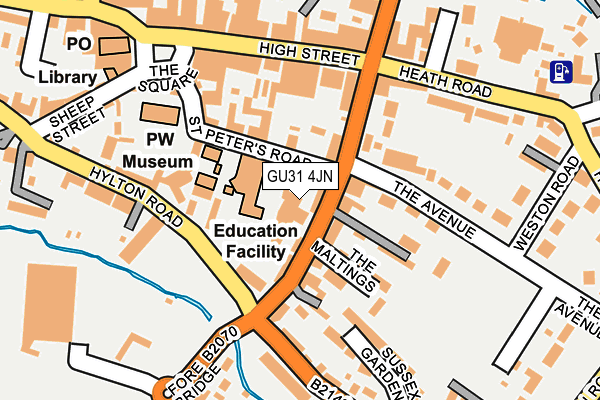 GU31 4JN map - OS OpenMap – Local (Ordnance Survey)