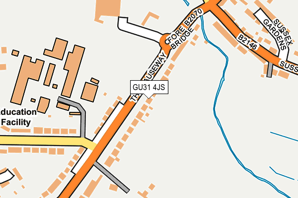 GU31 4JS map - OS OpenMap – Local (Ordnance Survey)