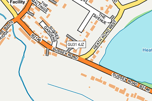 GU31 4JZ map - OS OpenMap – Local (Ordnance Survey)