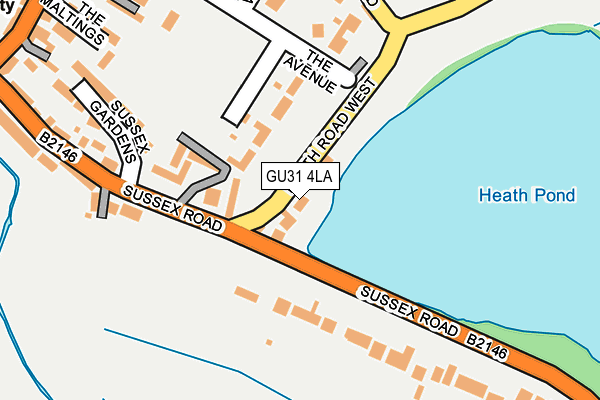 GU31 4LA map - OS OpenMap – Local (Ordnance Survey)