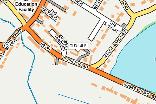 GU31 4LF map - OS OpenMap – Local (Ordnance Survey)