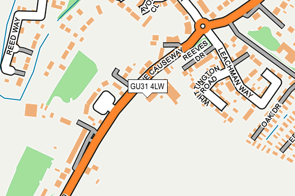 GU31 4LW map - OS OpenMap – Local (Ordnance Survey)