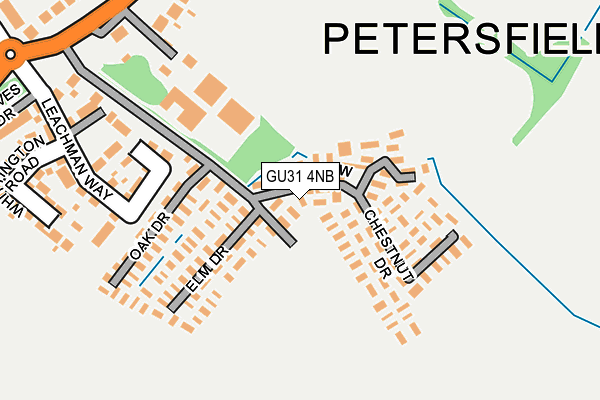 GU31 4NB map - OS OpenMap – Local (Ordnance Survey)