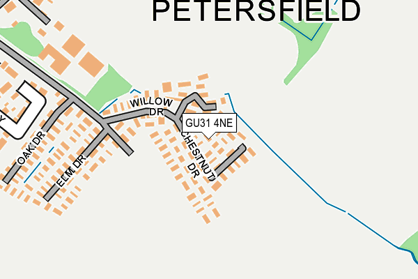 GU31 4NE map - OS OpenMap – Local (Ordnance Survey)