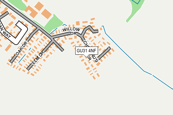 GU31 4NF map - OS OpenMap – Local (Ordnance Survey)