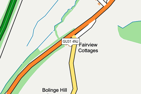 GU31 4NJ map - OS OpenMap – Local (Ordnance Survey)
