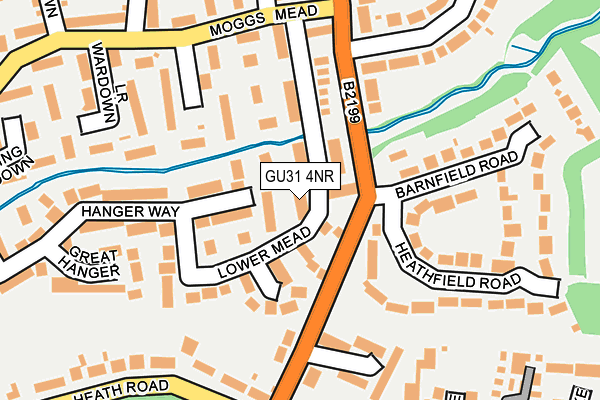 GU31 4NR map - OS OpenMap – Local (Ordnance Survey)