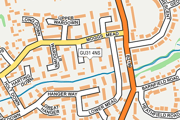 GU31 4NS map - OS OpenMap – Local (Ordnance Survey)