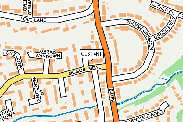 GU31 4NT map - OS OpenMap – Local (Ordnance Survey)