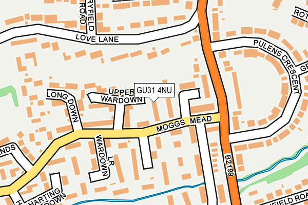 GU31 4NU map - OS OpenMap – Local (Ordnance Survey)