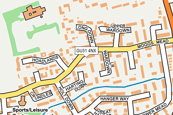 GU31 4NX map - OS OpenMap – Local (Ordnance Survey)