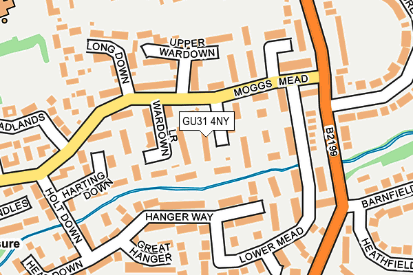 GU31 4NY map - OS OpenMap – Local (Ordnance Survey)