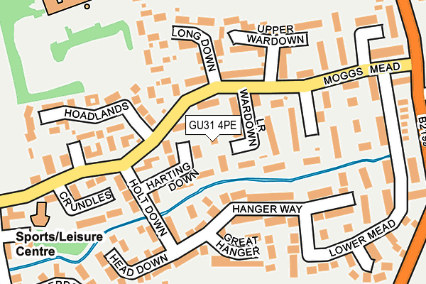 GU31 4PE map - OS OpenMap – Local (Ordnance Survey)