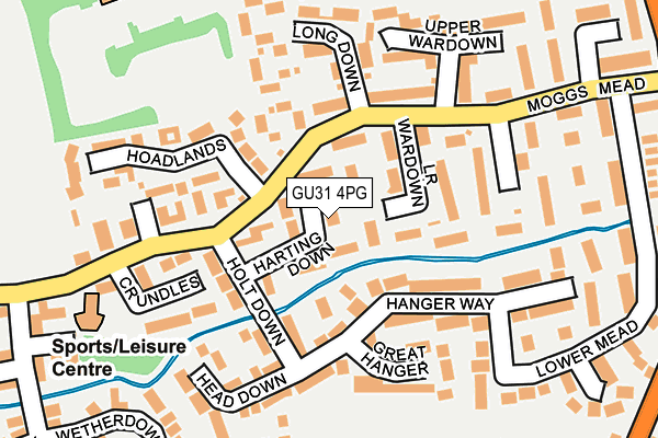 GU31 4PG map - OS OpenMap – Local (Ordnance Survey)