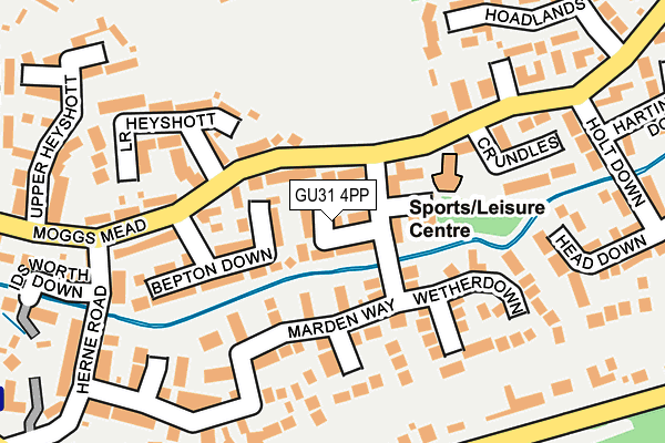 GU31 4PP map - OS OpenMap – Local (Ordnance Survey)