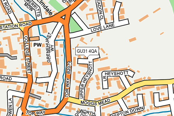 GU31 4QA map - OS OpenMap – Local (Ordnance Survey)