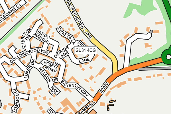 GU31 4QG map - OS OpenMap – Local (Ordnance Survey)