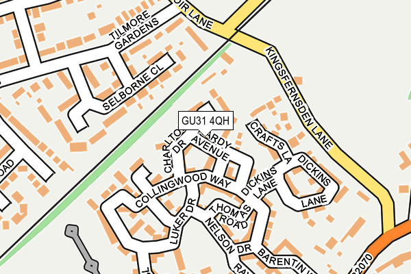 GU31 4QH map - OS OpenMap – Local (Ordnance Survey)