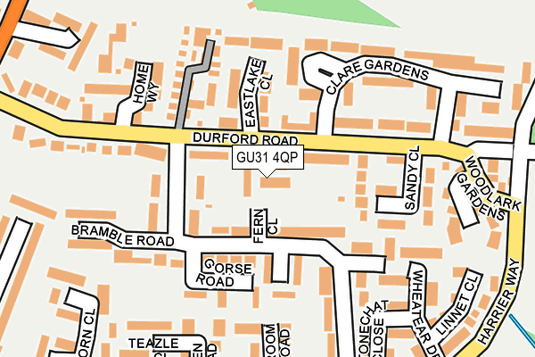 GU31 4QP map - OS OpenMap – Local (Ordnance Survey)