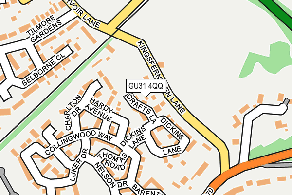 GU31 4QQ map - OS OpenMap – Local (Ordnance Survey)