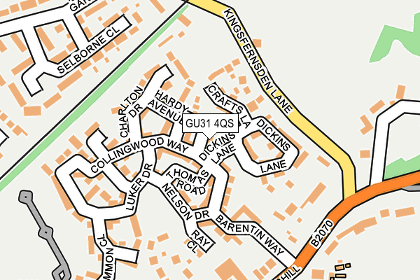 GU31 4QS map - OS OpenMap – Local (Ordnance Survey)