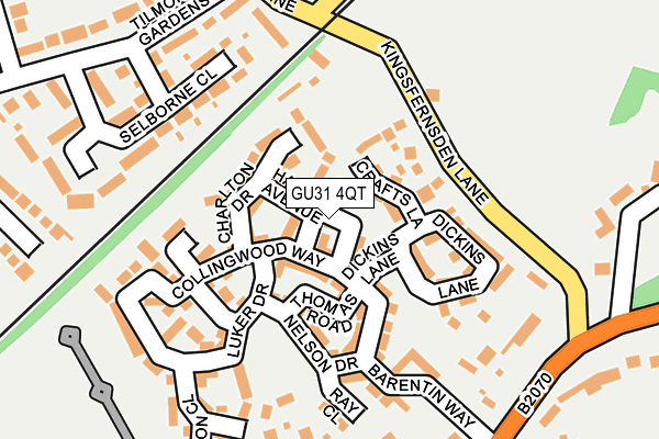 GU31 4QT map - OS OpenMap – Local (Ordnance Survey)