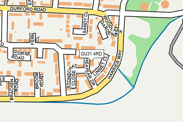 GU31 4RD map - OS OpenMap – Local (Ordnance Survey)