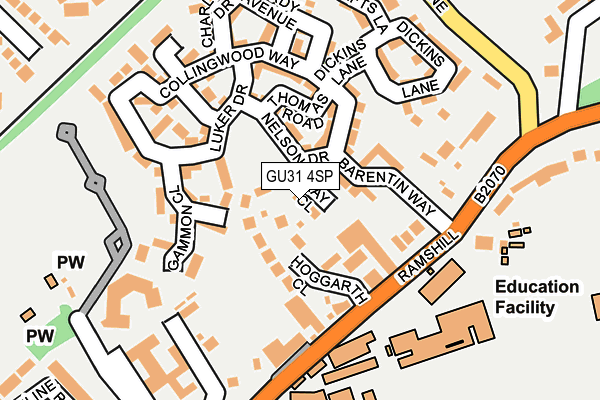 GU31 4SP map - OS OpenMap – Local (Ordnance Survey)