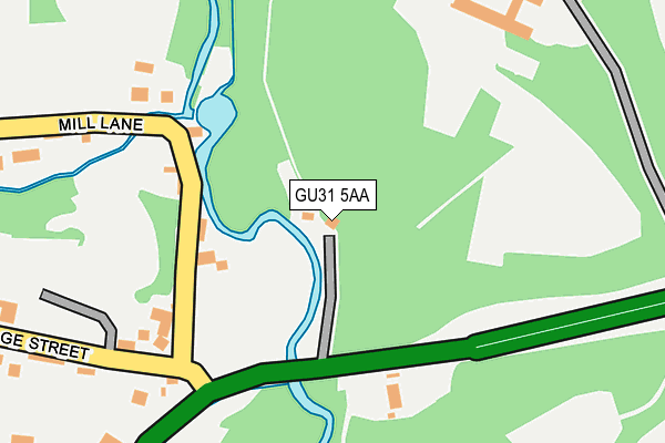 GU31 5AA map - OS OpenMap – Local (Ordnance Survey)