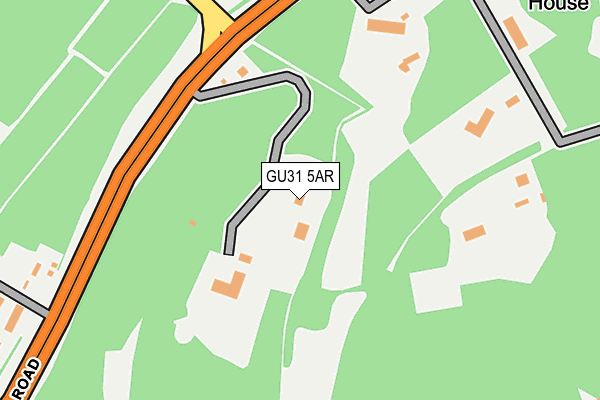 GU31 5AR map - OS OpenMap – Local (Ordnance Survey)