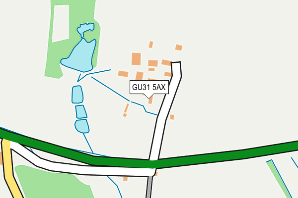 GU31 5AX map - OS OpenMap – Local (Ordnance Survey)