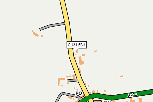 GU31 5BH map - OS OpenMap – Local (Ordnance Survey)
