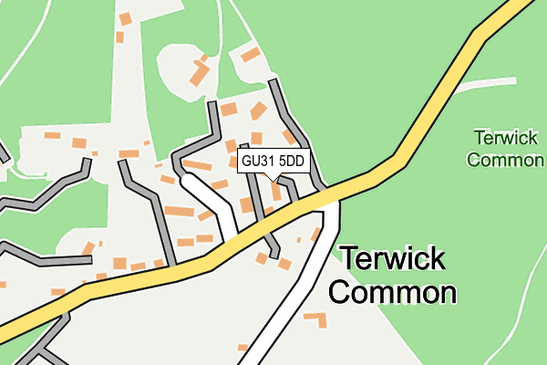 GU31 5DD map - OS OpenMap – Local (Ordnance Survey)