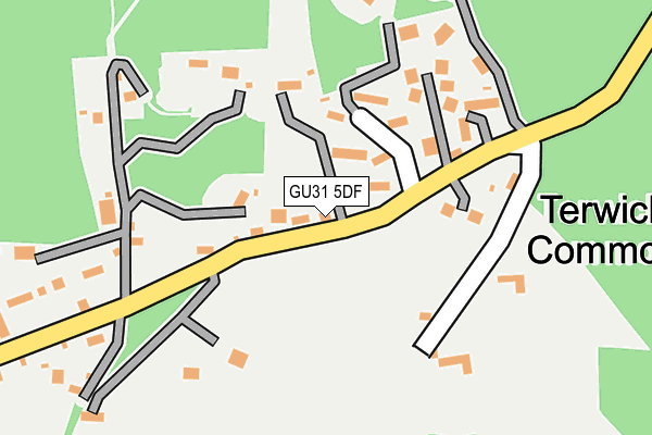 GU31 5DF map - OS OpenMap – Local (Ordnance Survey)