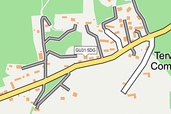 GU31 5DG map - OS OpenMap – Local (Ordnance Survey)