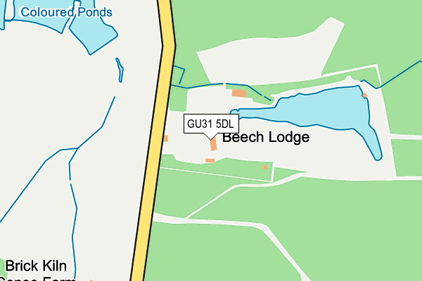 GU31 5DL map - OS OpenMap – Local (Ordnance Survey)