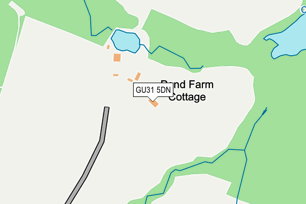 GU31 5DN map - OS OpenMap – Local (Ordnance Survey)