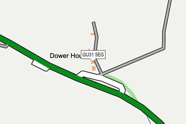 GU31 5EG map - OS OpenMap – Local (Ordnance Survey)
