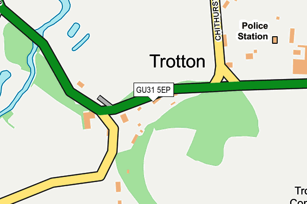 GU31 5EP map - OS OpenMap – Local (Ordnance Survey)
