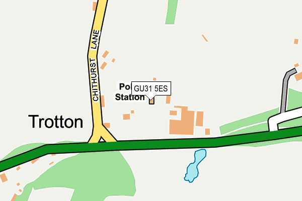 GU31 5ES map - OS OpenMap – Local (Ordnance Survey)