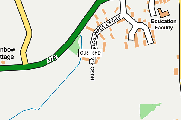 GU31 5HD map - OS OpenMap – Local (Ordnance Survey)