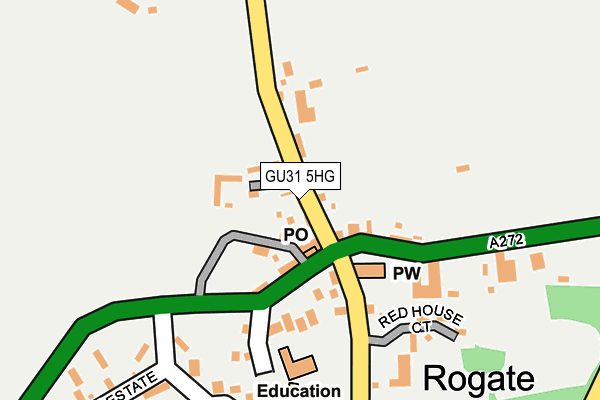 GU31 5HG map - OS OpenMap – Local (Ordnance Survey)