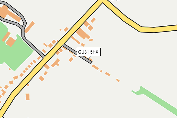 GU31 5HX map - OS OpenMap – Local (Ordnance Survey)