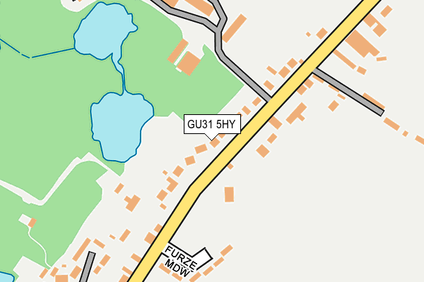 GU31 5HY map - OS OpenMap – Local (Ordnance Survey)
