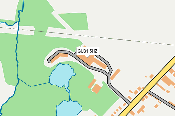 GU31 5HZ map - OS OpenMap – Local (Ordnance Survey)