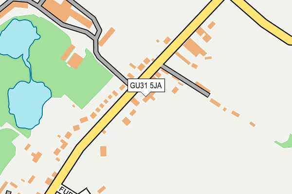 GU31 5JA map - OS OpenMap – Local (Ordnance Survey)